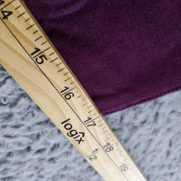 Dressbarn Jacket Womens Large Purple Corduroy Button-Down Long Sleeve - Picture 6 of 9